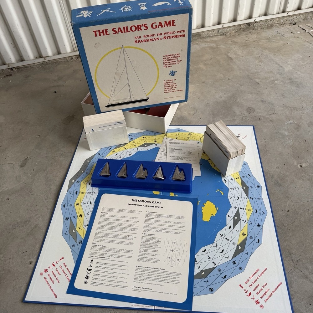 1986 The Sailors Game Complete in Good Condition Complete  Game Room Beach House
